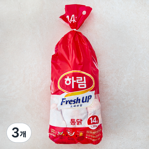하림 통닭 14호 (냉장), 3개, 1.35kg