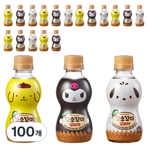 광동 유기농 꼬소꼬미 보리차 랜덤발송, 200ml, 100개