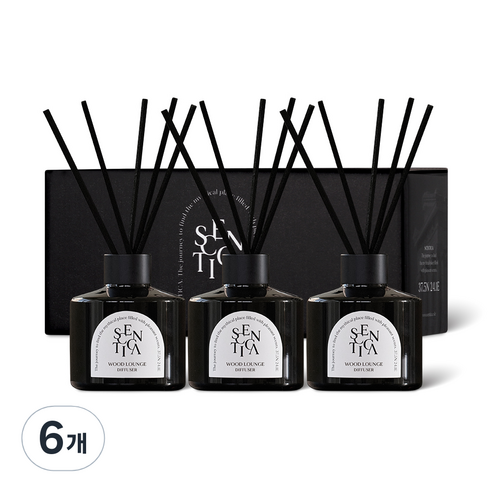 센티카 오브제 디퓨저, 07 우드라운지, 200ml, 6개