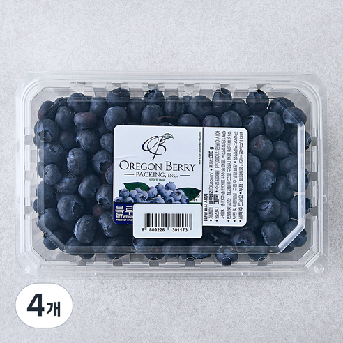 H&B 미국산 블루베리, 310g, 4개