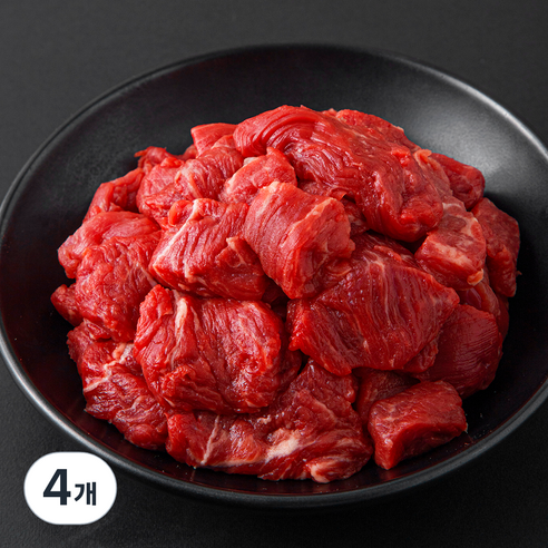 자유방목 호주산 목초 앞다리 국거리용 (냉장), 4개, 250g
