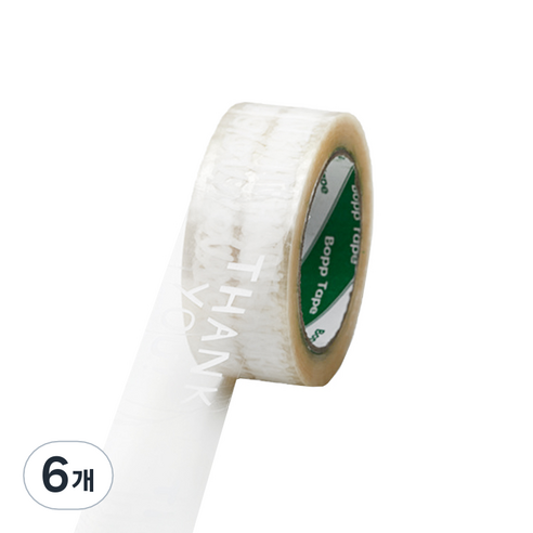 에이러블 포장용 박스테이프 45mm x 100m B0210, 11 투명로고, 6개