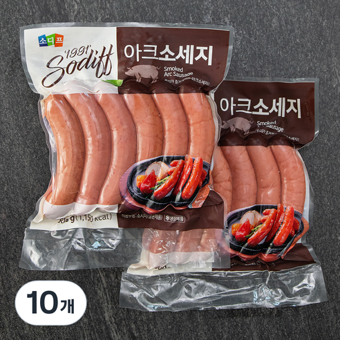 소디프 아크소세지, 500g, 10개
