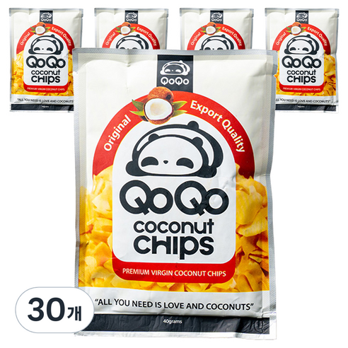 큐오큐오 코코넛 칩스, 40g, 30개