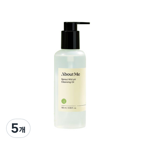 어바웃미 새싹 약산성 클렌징 오일, 195ml, 5개
