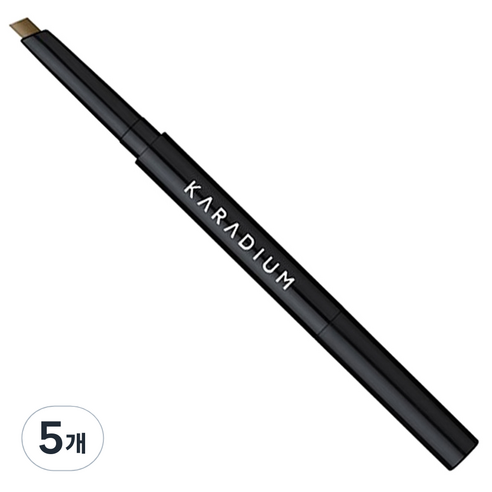 카라디움 플랫 아이브로우 오토펜슬 0.3 g, 2호 다크브라운, 5개