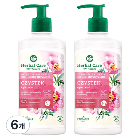 파모나 허벌케어 시스투스 인티메이트 겔 여성청결제, 330ml, 6개