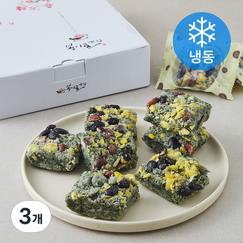 수라당 쑥 버무리 설기 (냉동), 50g, 12개입, 3개