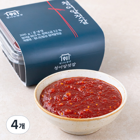 탐나는밥상 청어알젓갈, 200g, 4개