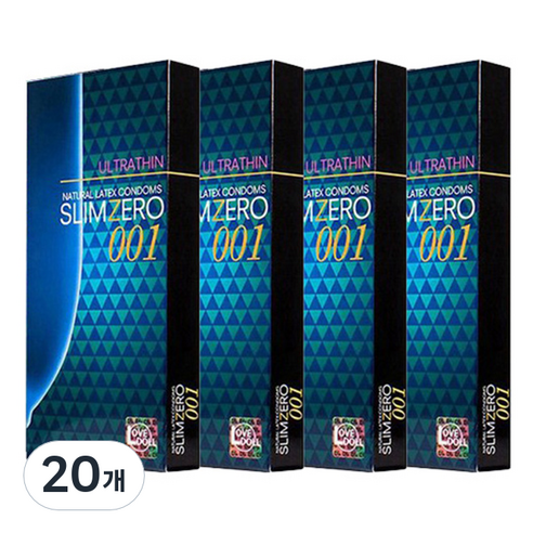 유니더스 슬림제로 001 울트라씬 콘돔, 8개입, 20개