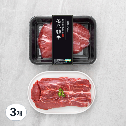 횡성한우 1+ 사태 찜용 (냉장), 300g, 3개