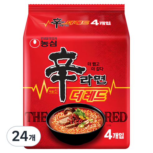 신라면 더 레드 125g, 24개