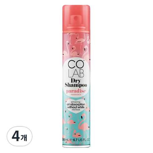 코랩 파라다이스 드라이샴푸 시트러스코코넛향, 200ml, 4개