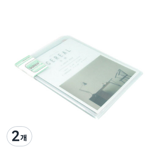베스트 A4 클리어파일 10p, 그린, 2개