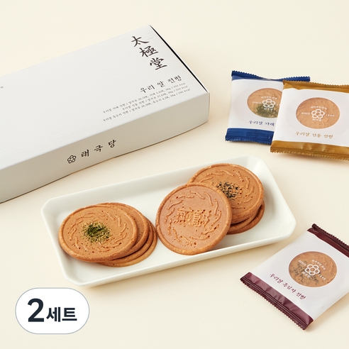 태극당 우리쌀 전병 14g x 3종 x 4개입 세트, 2세트