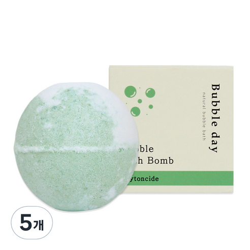 버블데이 배쓰밤 피톤치드, 100g, 5개