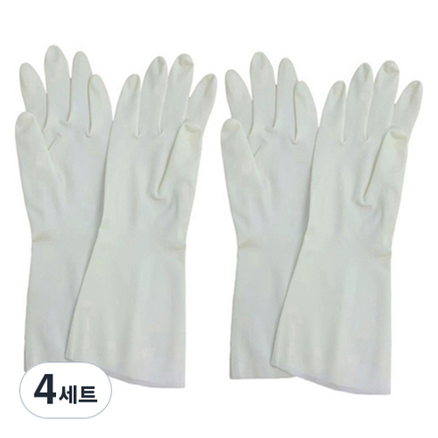 큐트미 니트릴 튼튼한 고무장갑 L 33cm + L 38cm 양쪽착용 세트 MP510, 대(L), 4세트