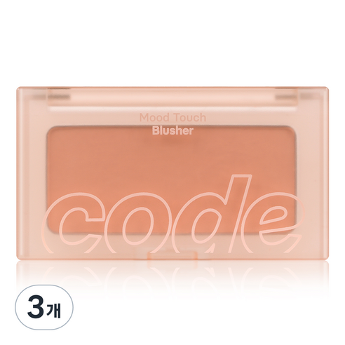 코드글로컬러 무드터치 블러셔 3.5g, 02 모닝 코랄, 3개