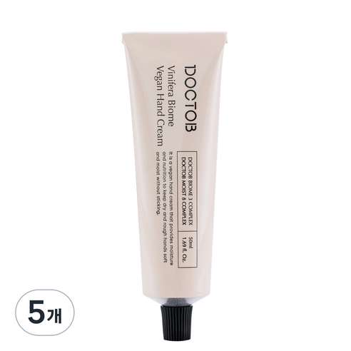 닥토브 비니페라 바이옴 비건 핸드크림, 5개, 50ml