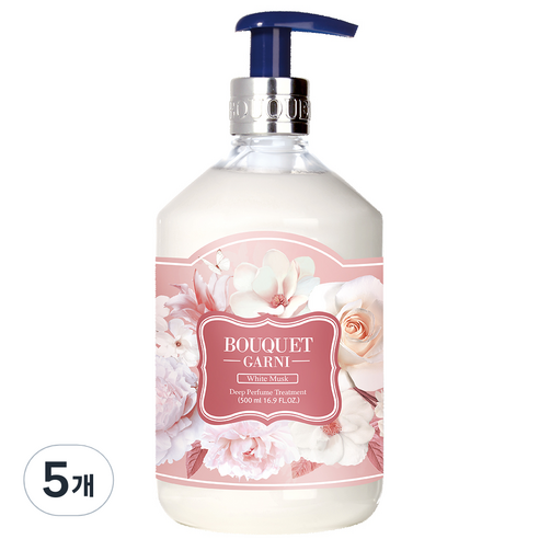 부케가르니 딥퍼퓸 트리트먼트 화이트머스크, 500ml, 5개