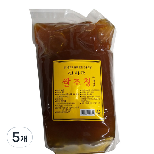 한강 진사댁 전통 쌀조청, 3kg, 5개
