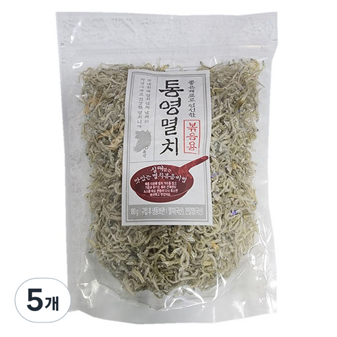 국산 볶음용 통영멸치, 180g, 5개