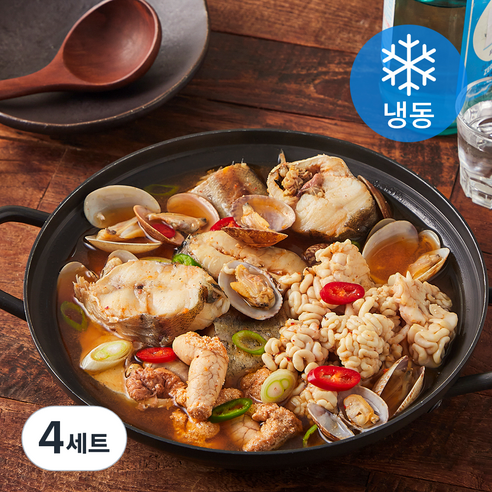 the통큰 푸짐한 동태탕 900g + 소스 150g 세트 (냉동), 4세트