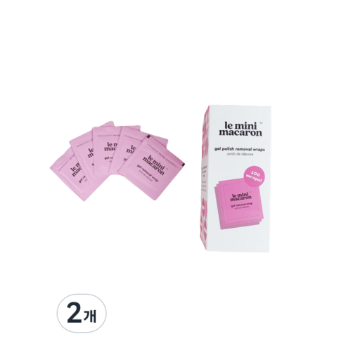 르미니마카롱 젤네일 리무버 패드, 32g, 2개
