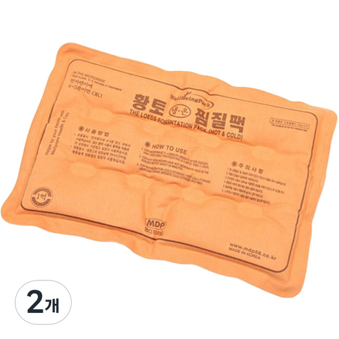 엠디프라임 황토 냉온 찜질팩, 2개
