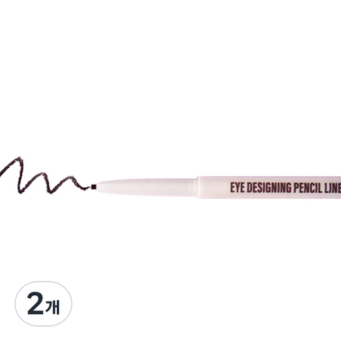 블랙루즈 아이 디자이닝 펜슬 라이너, PL001 우드블랙, 2개