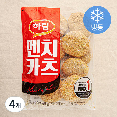 하림 멘치카츠 (냉동), 1kg, 4개