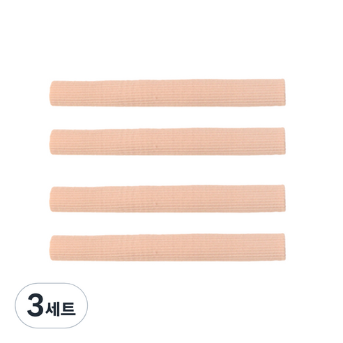 풋인솔 패브릭 발가락 보호 튜브 S + M 2p + L 세트, 3세트
