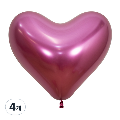 셈퍼텍스 하트풍선 35cm 12p, 리플렉스 푸치샤, 4개