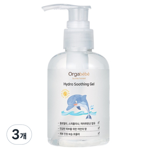 오가베베 하이드로 아기 수딩젤, 150ml, 3개