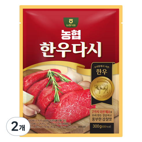 농협식품 한우다시, 2개, 300g