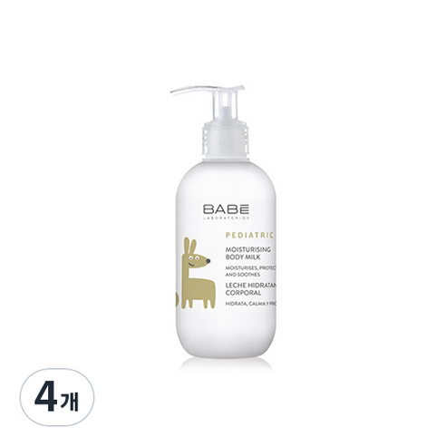 바베 페디아트릭 바디밀크, 500ml, 4개
