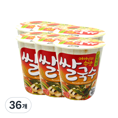 백제 쌀국수 김치맛, 58g, 36개