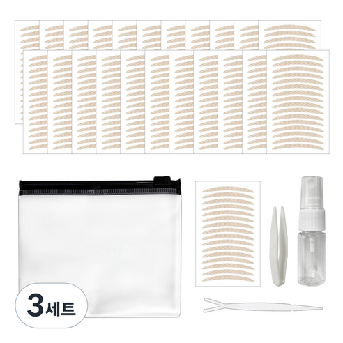 다크니스 레이스 아이업 쌍꺼풀 테이프, 일반형 G, 3세트