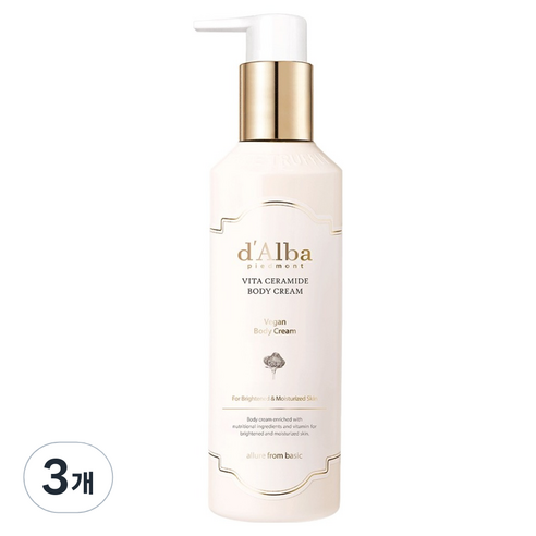 달바 비타 세라마이드 바디 크림, 270ml, 3개
