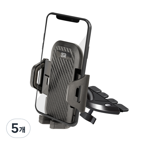 코시 이지톤 CD슬롯 차량용 핸드폰 거치대, 블랙, 5개
