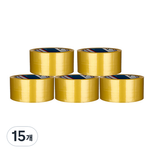 부광테이프 냉동 박스테이프 48mm x 50m, 투명, 15개