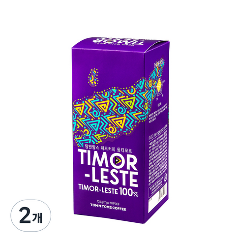 탐앤탐스 파드 커피 동티모르 18p, 7g, 2개, 에스프레소
