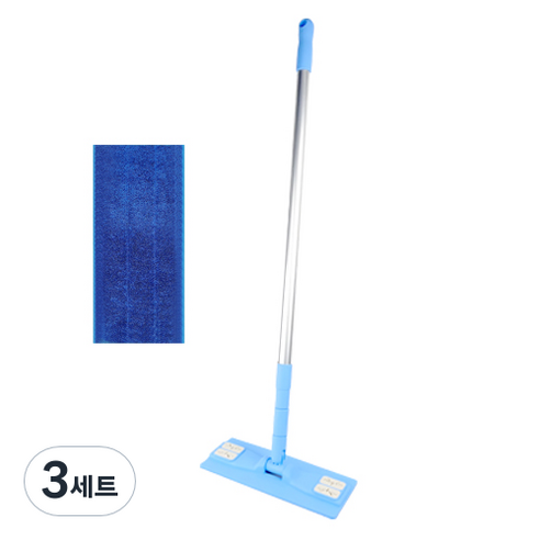 월드크린 초극세사 밀대 세트 25cm, 3세트