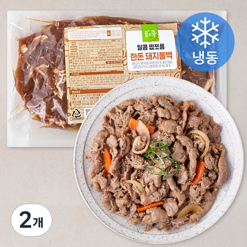 풀스쿡 달콤 짭쪼름 한돈 돼지불백 (냉동), 1kg, 2개