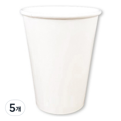 생활을그리다 종이컵 무인쇄 360ml, 5개, 50개입