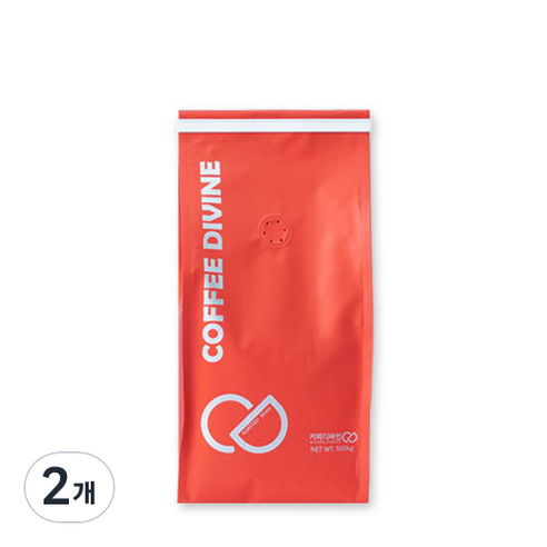 커피디바인 디카페인 과테말라 SHB 원두분쇄커피, 핸드드립, 500g, 2개