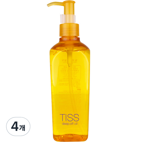 티스 딥 오프 클렌징 오일, 280ml, 4개
