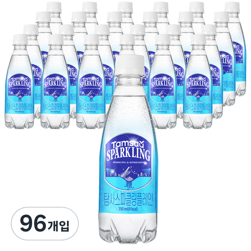 탐사 스파클링 플레인, 350ml, 96개
