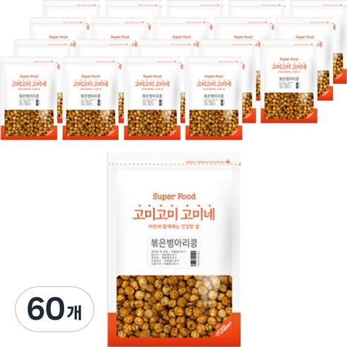 고미네 볶은병아리콩, 40g, 60개