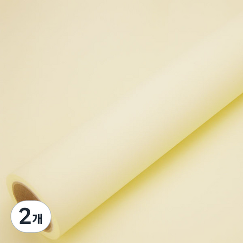 솔로몬샵 무광 양면 종이롤 포장지 50g, 아이보리, 2개
